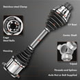 thumbnail image 5 of A-Premium CV Axle Shaft Assembly Compatible with Mitsubishi Montero 2001-2006 Rear Left or Right, 5 of 7