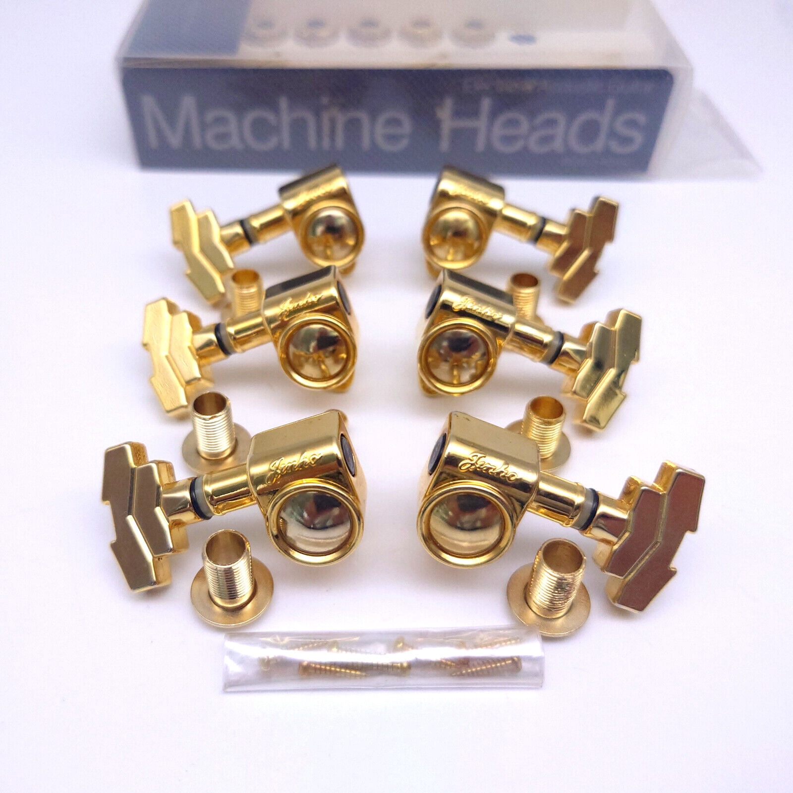 Guitar Tuners Guitar Tuning Pegs Set 3L3R Gold 18:1 Gears 109 Series for 3L3R String Electric Guitars Replacement Parts