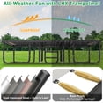 thumbnail image 6 of LHX Rectangle Trampoline for Kids and Adults, 9 x15ft Outdoor Rectangular Trampoline with Enclosure Net, Ladder, 2000lbs Weight Capacity, No Gap Safety Net, Heavy-Duty Large Backyard Trampolines, 6 of 10