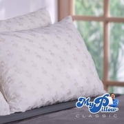 MyPillow Classic Series Foam Queen Sized Bed Deep Sleep Pillow, Green Firm Fill
