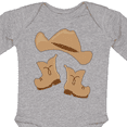 thumbnail image 4 of Inktastic Western Style Boy Boots Boys or Girls Long Sleeve Baby Bodysuit, 4 of 5