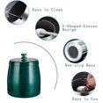 thumbnail image 3 of HSHDLDF Large Stainless Steel Ashtray with Lids Outdoor Ashtray for Outside Windproof Rainproof Smokeless Ash Tray for Cigars Anti-fly Ash with Cover Easy to Clean (Green), 3 of 6