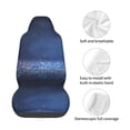 thumbnail image 4 of Daiia Retro Blue Glitter Printed Car Seat Cover - Waterproof & Sweatproof - Universal Fit, Machine Washable, Non-Slip - Seat Protector for Car, Truck, SUV, Van (1 Pack), 4 of 5