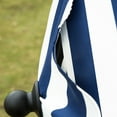 thumbnail image 6 of Bibana 9 ft Outdoor Patio Umbrella with Push Button Tilt, Easy Crank Lift, 8 Steel Ribs - Blue and White, 6 of 9