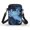 Axolotl Galaxy Theme, variant on Psesaysky Blue Shark Letter Print Mini Purse, Lightweight Mini Crossbody Messenger Bag Polyester with Zipper Cell Phone Purse for Work Running