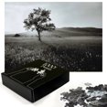 thumbnail image 2 of Ambesonne Black and White Jigsaw Puzzle Durable Cardboard, Lonely Tree, 1000 pcs, Pale Grey, 2 of 5