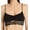 Black, variant on Women's Only Hearts 1940 So Fine Lace Ruched Bralette (Black M)