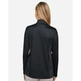 thumbnail image 3 of Harriton M786W Women's Flash Snag Protection Plus IL Colorblock Quarter-Zip Pullover-Black/ Dark Charcoal-S, 3 of 6