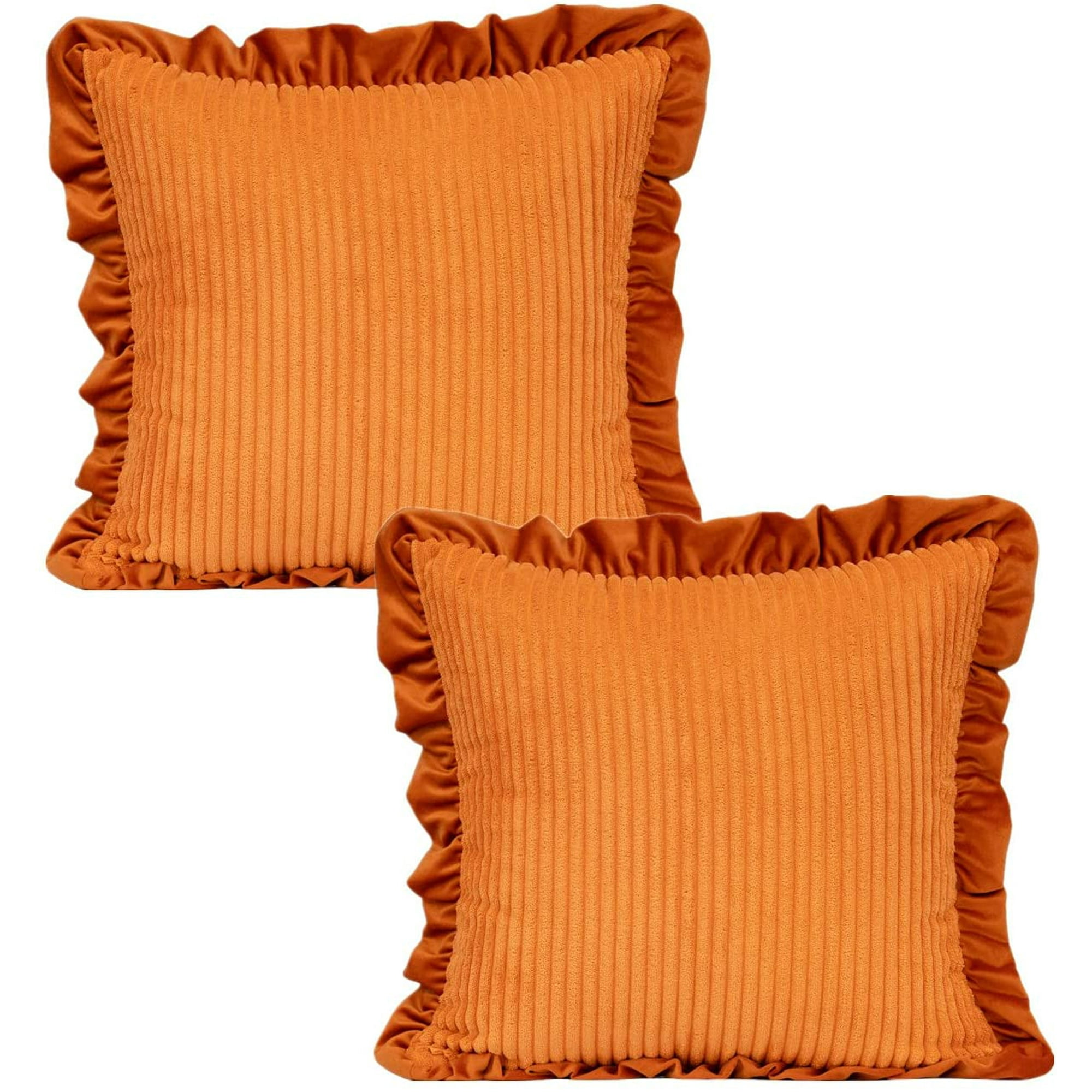 Rust orange throw pillows sale