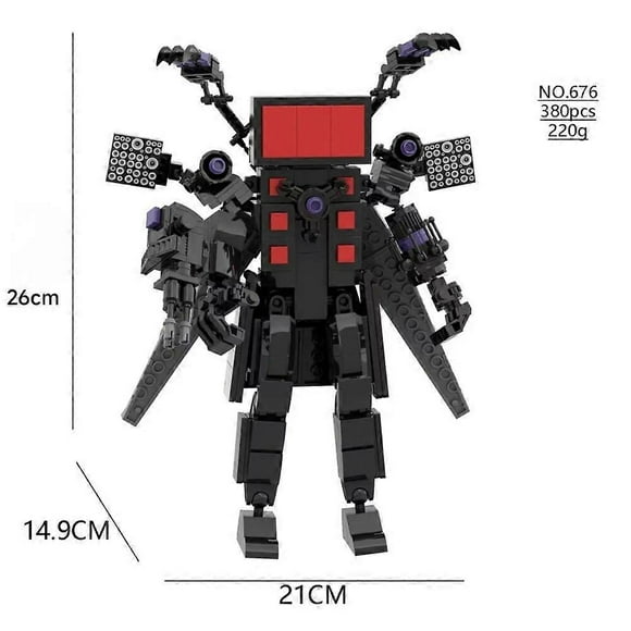 Skibidi Toilet Toy Building Block Titans Camera Man Tv Man Cameraman Speakerman Skibidi Toilet Clock Man Titans Drill Speaker