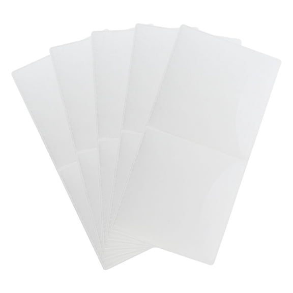 5-Pack Transparent Static Cling Windshield Sticker Holders for Cars, Reusable Car Window Decal Holders