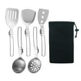 thumbnail image 4 of Juego de utensilios de cocina Zulema de campamento de 6 piezas acero inoxidable 304 Equipo de cocina al aire libre, 4 of 8