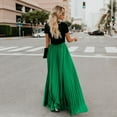 thumbnail image 6 of Rollbacks & More Viikei Midi Dresses for Women,Womens Fashion High Waist Fold Soild Vintage Loose Beach Wrap Maxi Long Skirt, 6 of 7