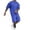 Blue, variant on Glisme Mens 2 Piece Sets Summer Outfits Casual Letter Print Loose Fit T Shirt Summer Sports Set Comfortable Everyday Wear Trend Matching Set Sky Blue