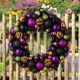 thumbnail image 2 of Halloween Onion Powder Ball Wreath Unique Door Hanging For Haunted House, 2 of 5
