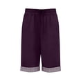 thumbnail image 4 of UACY Shorts for Girls Knee Length High Waisted Long Linen Shorts with Pockets Wide Leg Summer Lounge Baggy Linen Pants ﻿, 4 of 4