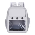 thumbnail image 1 of Mochila para perros de tela Oxford, transportadora para mascotas, portátil, transpirable, para perros, cachorros y conejos Gris Yuyangstore Transportín de viaje para gatos, 1 of 8