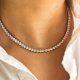 thumbnail image 4 of 1 pc Hip Hop Rock Fashion 925 Sterling Silver Moissanite Necklace for Men and Ladies - 18K Gold Plated Jewelry for Wedding, Engagement, Proposal, Birthday, and Anniversary Gift, 4 of 4