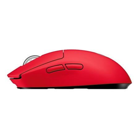 Logitech - PRO X SUPERLIGHT Lightweight Wireless Optical Gaming Mouse with HERO 25K Sensor - Red