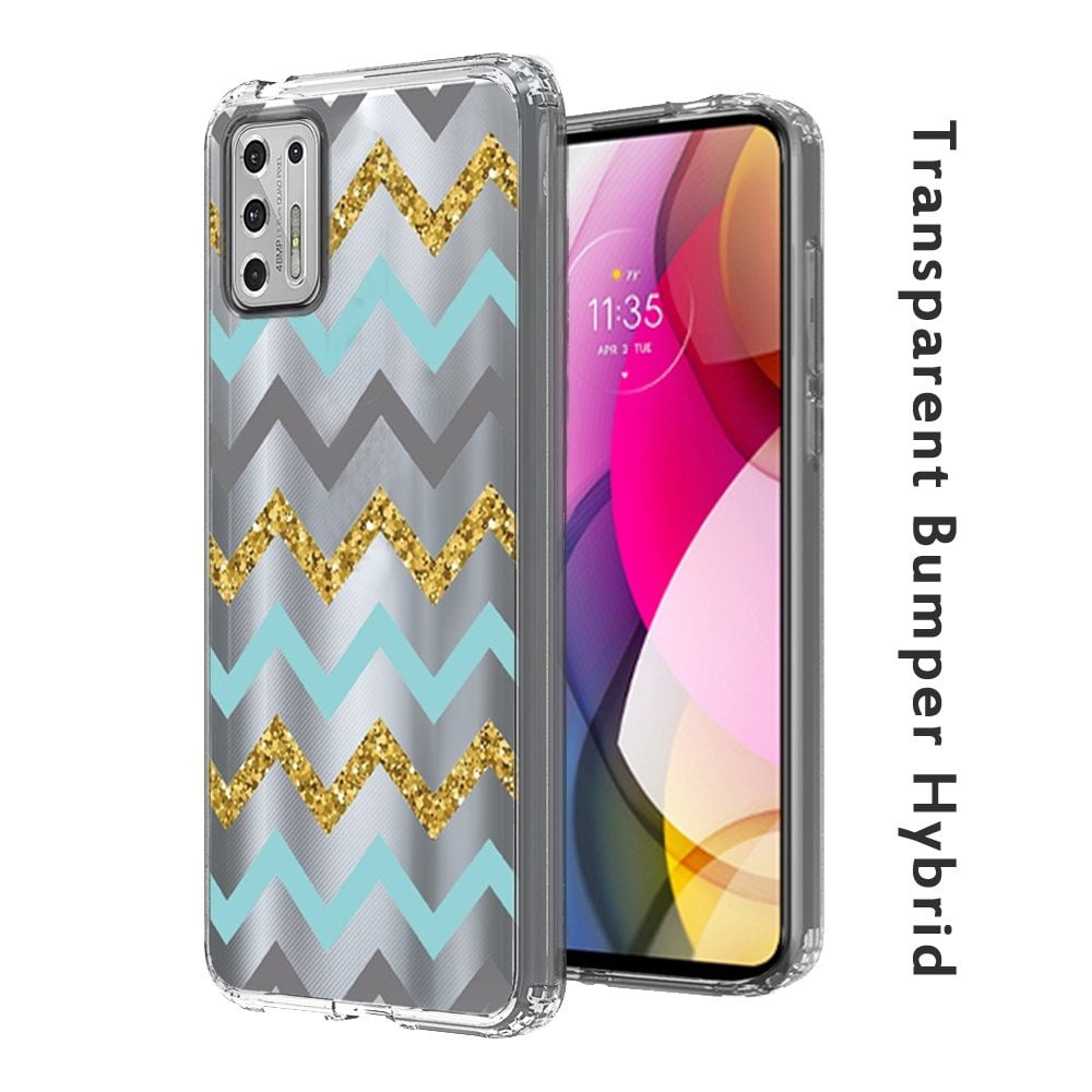 for Motorola Moto G Stylus 2021 Case Hybrid Design Image Transparent
