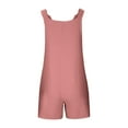 thumbnail image 6 of Girls Summer Short Jumpsuit Sleeveless Loose Overalls Cute Rompers Shorts with Pockets 13Y, 6 of 6