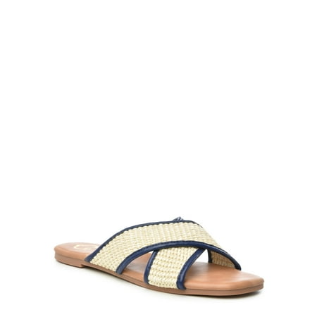 

C. Wonder Women s Raffia Crossband Sandal