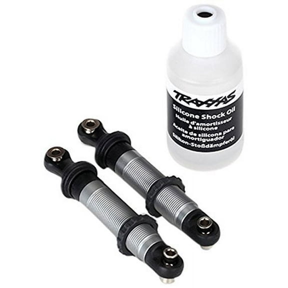 Traxxas 8260 Silver Aluminum GTS Shocks(2)  Spring Retainers: 1/10 TRX-4