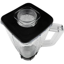 HQRP Plastic Square Replacement Blender Jar Set, 4.5" Top Compatible with Oster Osterizer Blender Models, 5-Cup, 1.25L Pitcher, 0.33 Gallon Capacity