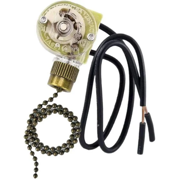 Zing Ear Ceiling Fan Light Switch ZE-109 Bronze On-Off Speed Pull Chain