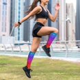 thumbnail image 6 of Sikiie Rainbow Glitter 1 Pairs Compression Socks for Men and Women 15-20 mmHg Running Support Socks, 6 of 7