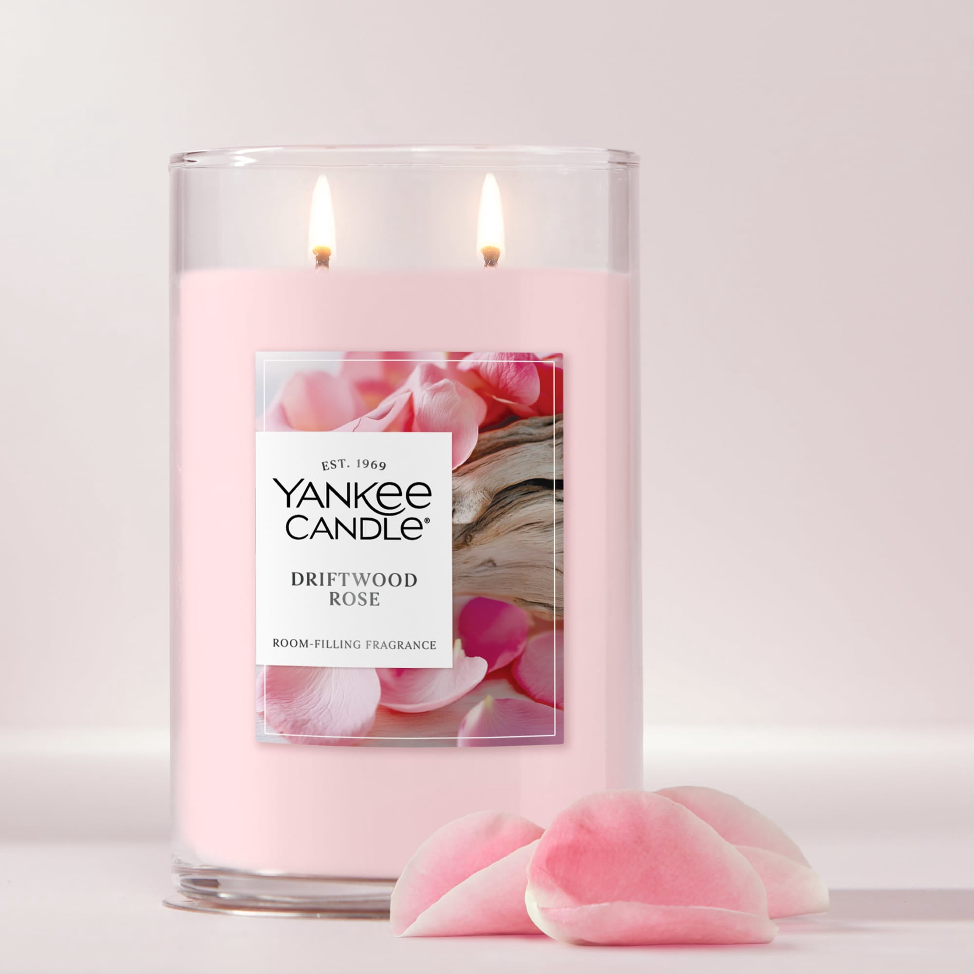 Yankee Candle Driftwood Rose Large Tumbler Scented Candles, 20 oz