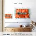 thumbnail image 4 of Elephant Stock Dream Believe Achieve Typography Wall Art - Horizontal Canvas Wall Art - Living Room Wall Decor - Inspirational And Typography Canvas - Beige And Orange Decor - 24" x 16", 4 of 8