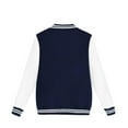 thumbnail image 6 of Toddler Zip Up Hoodie Boy Children's Long Sleeve Button Thin Basic Color Matching Coat Jacket Cardigan Top Z0E-Navy, 120, 6 of 6