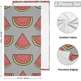 thumbnail image 2 of Dreamtimes Watermelon Soft Hand Towels 2-Piece Absorbent Bath Towel Decorative Fingertip Towels for Bathroom Gym Spa Hotel Beach Swimming Pool,14.4" x 28.3", 2 of 7