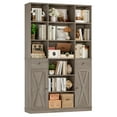 thumbnail image 5 of Homfa 74.2" Tall Bookcases with 2 Drawers & Adjustable Book Shelf, 6 Tier Wooden Display Bookshelf Storage for Living Room Home Office, Gray, 5 of 8