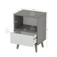 thumbnail image 4 of JAXPETY Set of 2 Nightstand with Shelf Storage Drawer, End Table Side Table Cabinet for Bedroom, Living Room Furniture, 4 of 14