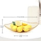 thumbnail image 2 of Diseño moderno y elegante, cesta de frutas de alambre de metal para encimera de cocina, estructura hueca transpirable que facilita el flujo de aire, diseño de malla, apariencia ondulada minimalista, 2 of 6