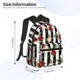 thumbnail image 3 of Fotbe Rose Flowers Lightweight Casual Laptop Backpack for Men and Women, Daily use Waterproof backpack, Backpack for College, 3 of 7
