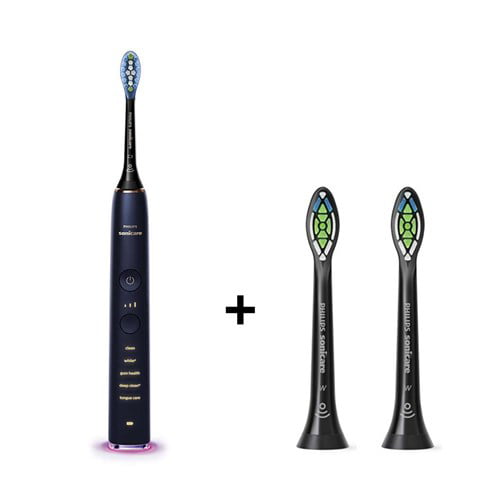 Philips Sonicare DiamondClean HX9957/51 Bluetooth Connectivity Rechargeable  ToothBrush With Replacement Brush Heads