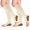 Beige Brown, variant on 2 Pairs Open Toe Copper Compression Socks for Women & Men Circulation 15-20 mmhg - Better Blood Flow, Swelling, Best Support for Medical, Running, Nursing