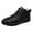 Black, variant on Womens Mens Glitter Sparkly Casual Shoes Lace Up Ankle Boots Bling High Top Sneakers