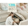 thumbnail image 4 of VanAcc 85" Sleeper Sofa Bed, Reversible L-Shape Sectional with Storage, 4 of 8