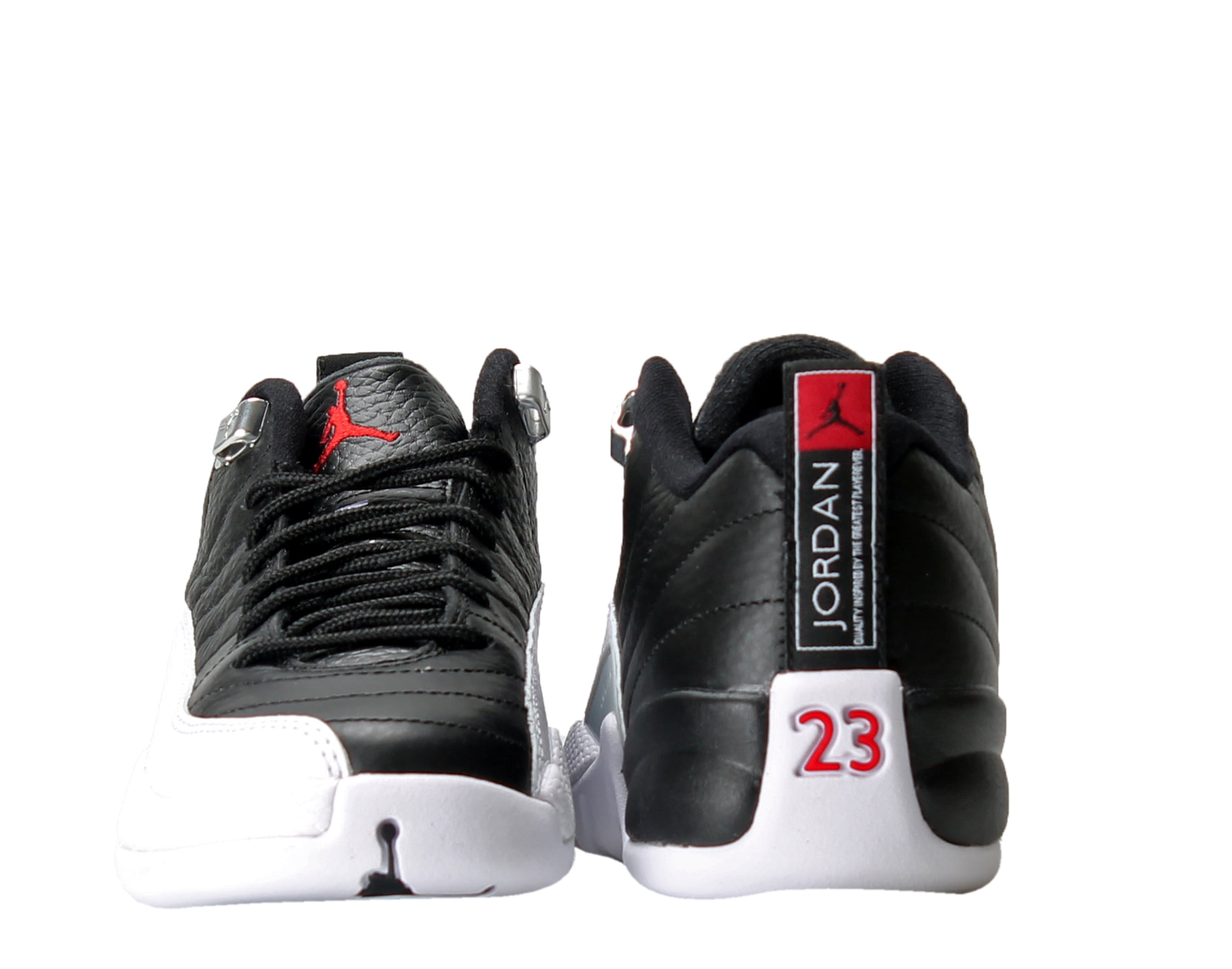 Nike Mens Air Jordan 12 Retro Low Playoff Black/Red-White 308317-004 