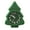 Green alphabet. tree, variant on Zeiwohndc Holiday Cartoon Clock With Quiet Mechanism Portable Plastic Wall Table Decors
