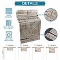 thumbnail image 6 of Table Runner - 60 Inch Long, Vintage Wood Grain Kitchen Dining Table Runner Dresser Scarves, Farmhouse Country Door Retro Farmhouse Decor for Coffee Tables Wedding Party Banquet, 6 of 8