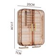 thumbnail image 2 of Necklace Storage Box Jewelry Storage Box Transparent Wall Mounted Earring Ring Necklace Organizer with Multi-shaped Hooks for Home, 2 of 8