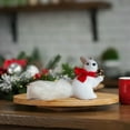 thumbnail image 4 of Uutvery Christmas Squirrel Table Decor,Lifelike White Squirrels Christmas Ornament,Desktop Mini Figurine Display,Winter Holiday Decor,Unique Xmas Tree Ornament,Adornment Garden Squirrel, 4 of 8