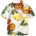 thumbnail image 2 of SSLR Big Boys Hawaiian Shirt 100% Cotton Short Sleeve Casual Button Down Shirts, 2 of 7