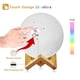 thumbnail image 2 of Moon Lamp - 16 Colors, Dimmable, Rechargeable Lunar Night Light (5.9 Inch) Full Set With Wooden Stand, Remote & Touch Control - Cool Nursery Decor Fo, 2 of 5