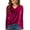 01# Hot Pink, variant on Cowl Neck Tops for Women Trendy Draped Long Sleeve Velvet Top Elegant Fall Winter Tunic Shirt Casual Dressy Blouses, Light Gray Fashionable top